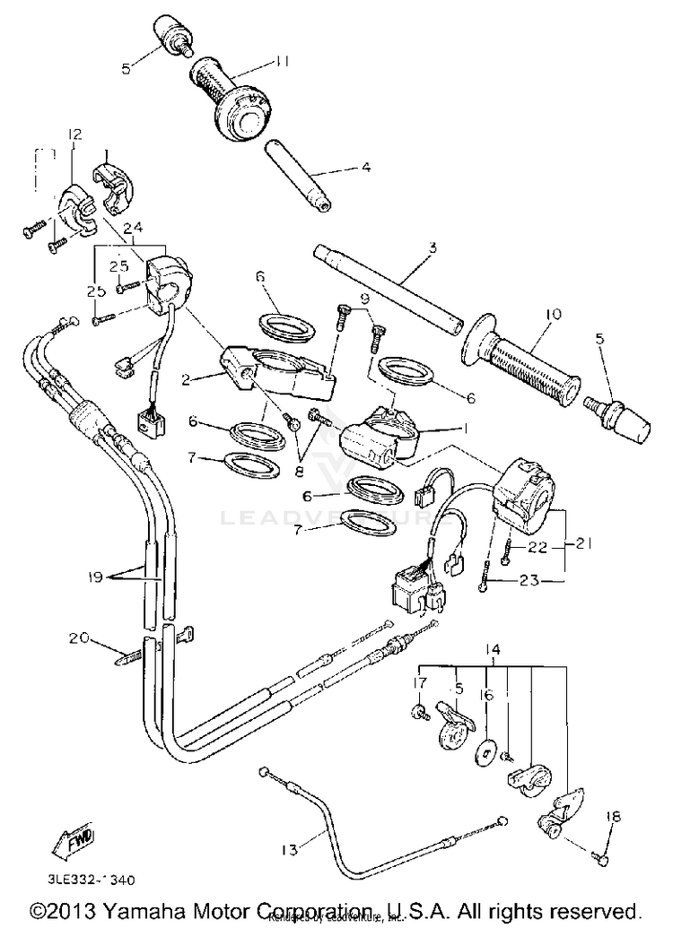 Handlebar Cable Schematic
