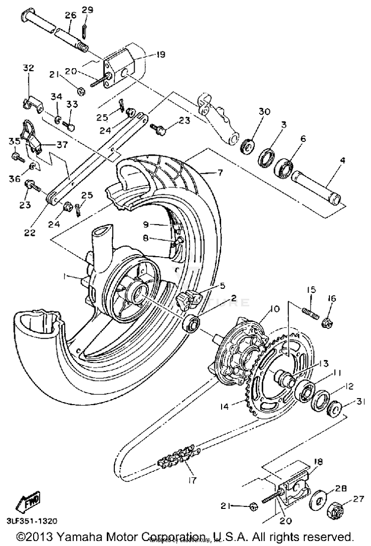 Rear Wheel Schematic
