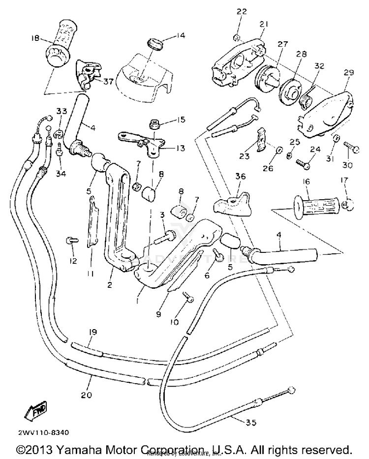 Handlebar Cable Schematic