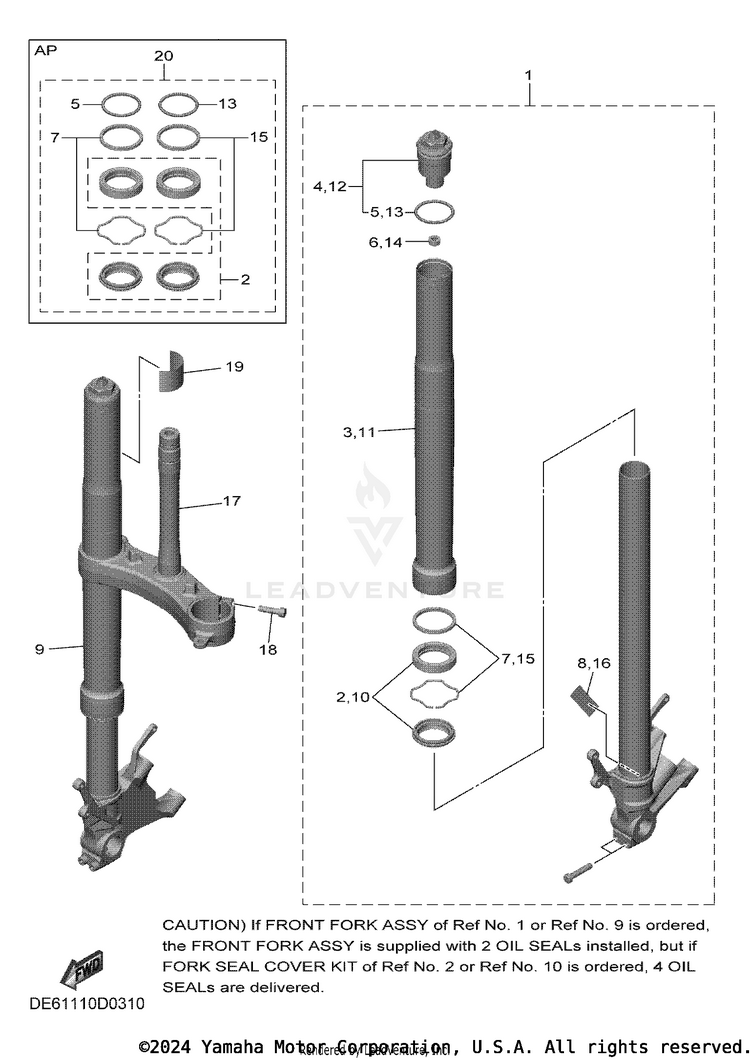 Front Fork Schematic