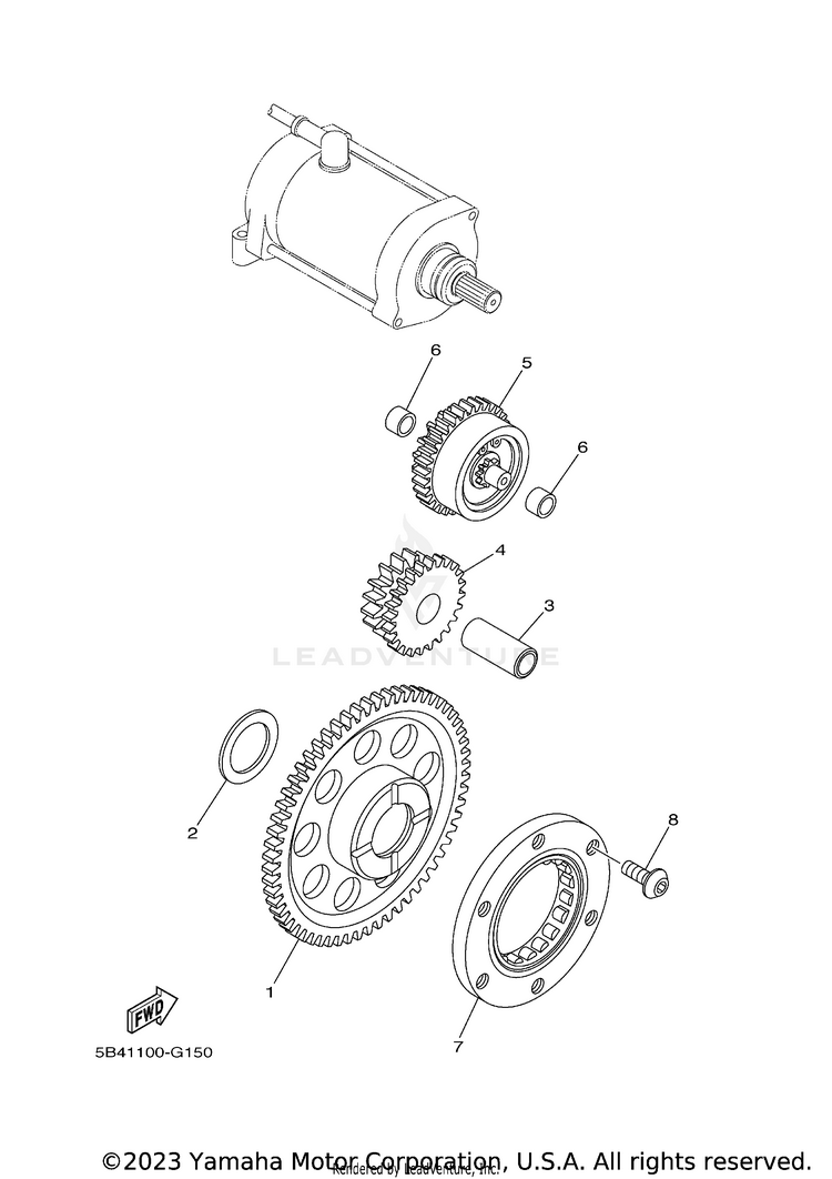 Starter Clutch VIKING EPS RANCH - YXM70VPRLC - 2020 Schematic