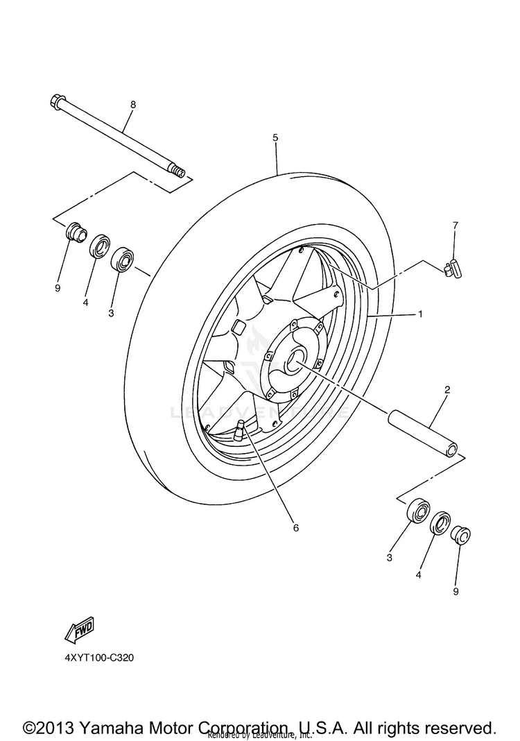 Front Wheel Schematic