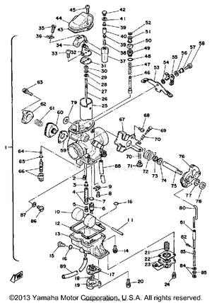 Carburetor - U - S - A - Only Schematic
