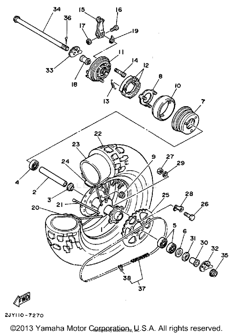 Rear Wheel Schematic