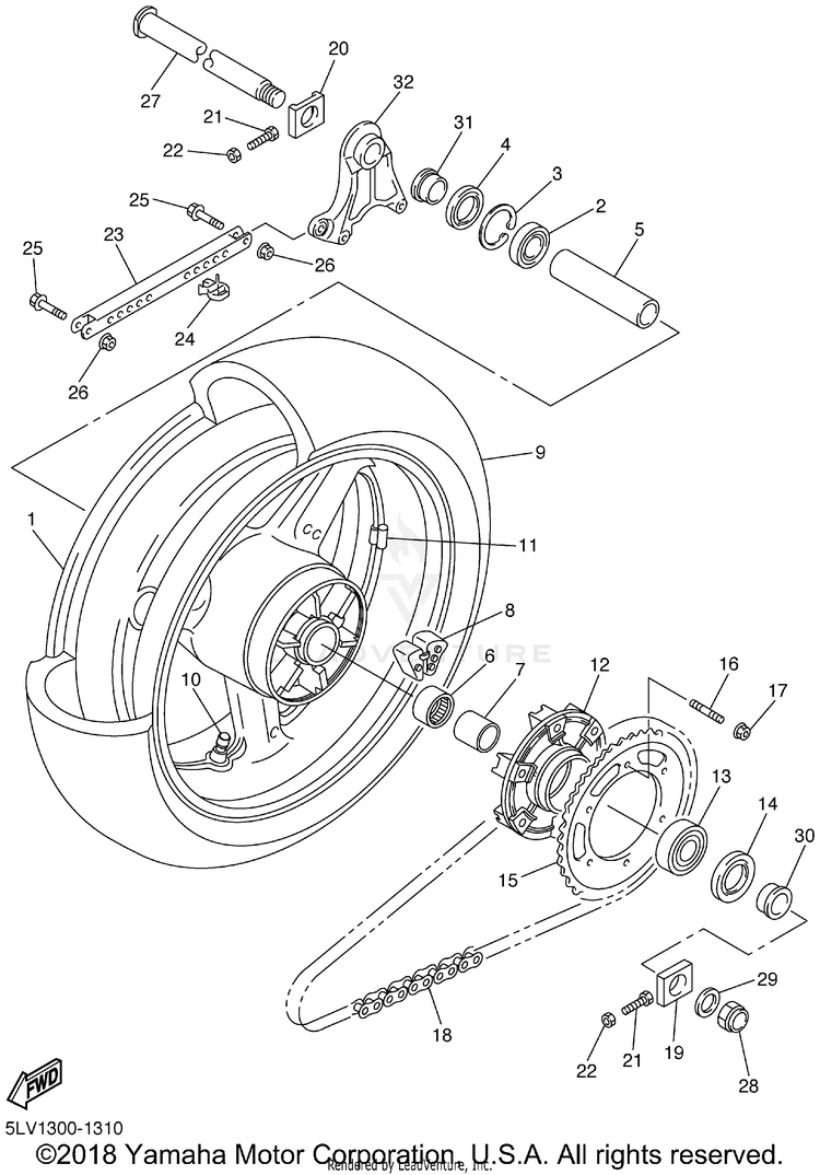Rear Wheel Schematic