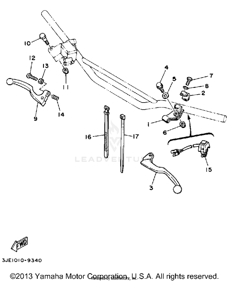 Handle Switch-Lever Schematic