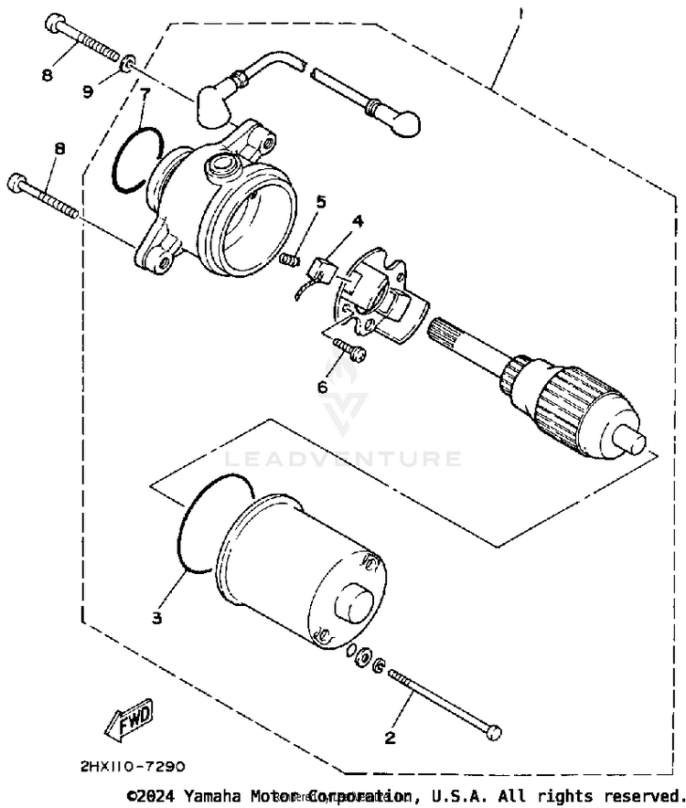 Starting Motor Schematic