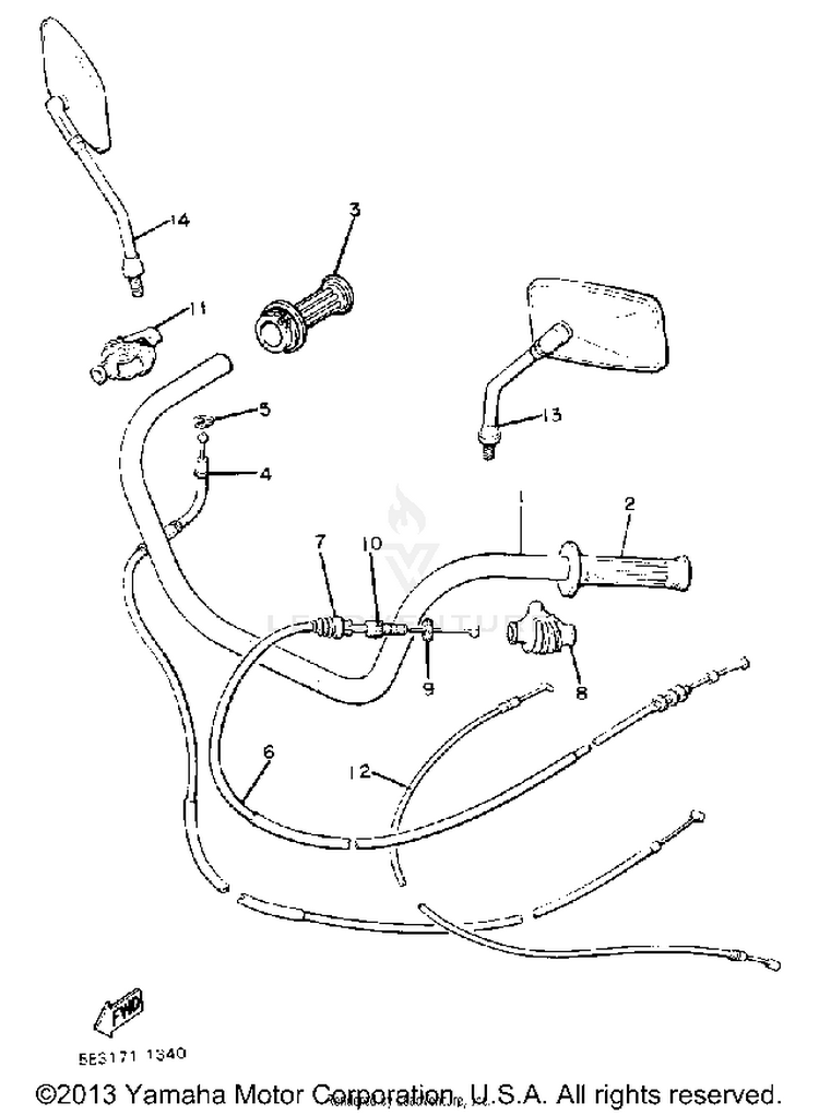 Handlebar Cable Schematic