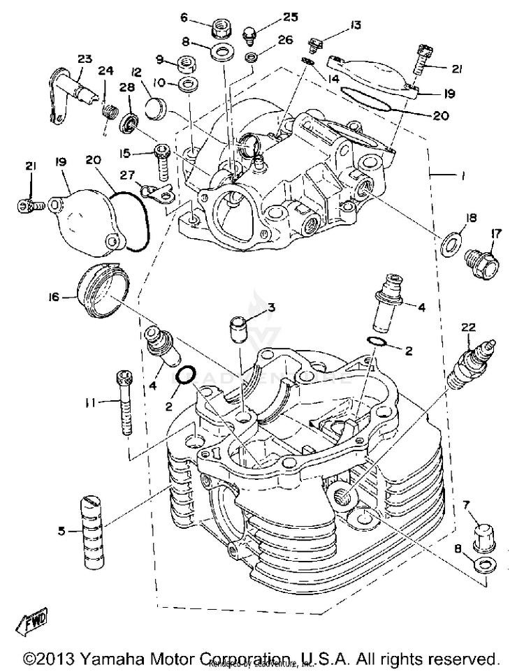 Cylinder Head Schematic