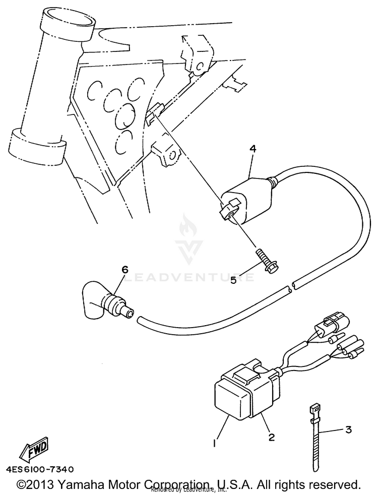 Electrical 1 YZ80 - YZ80L - 1999 Schematic