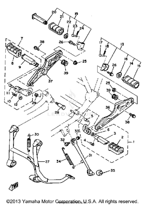 Stand Footrest Schematic