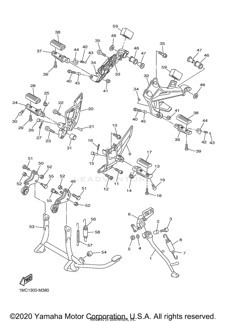 Stand Footrest Schematic