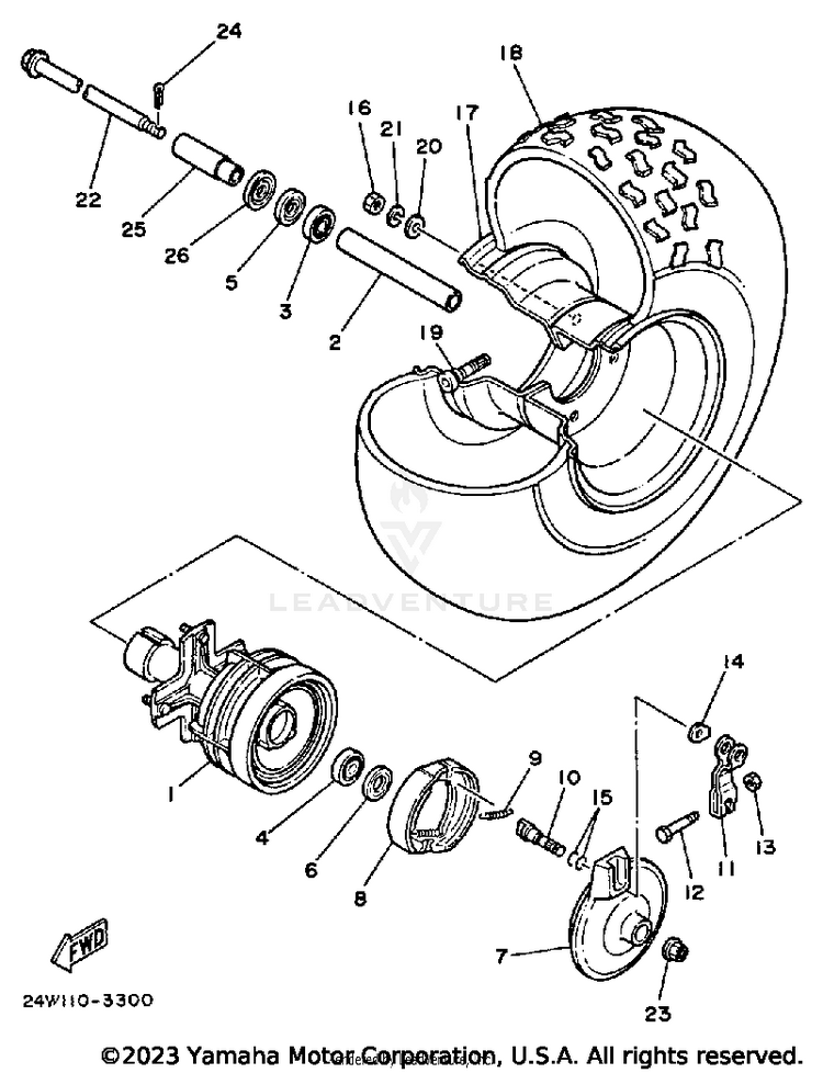 Front Wheel Schematic