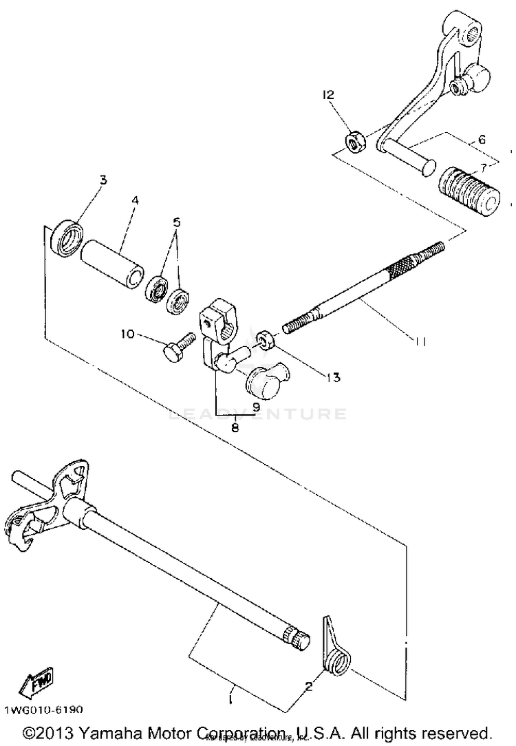 Shift Shaft Schematic