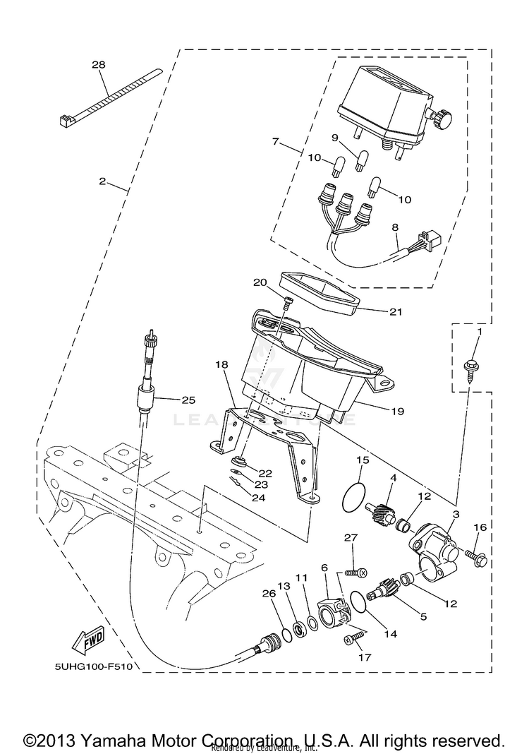 Alternate For Meter GRIZZLY 350 4WD (BLACK METALLIC J) - YFM35FGYB - 2009 Schematic