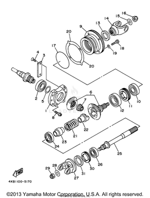 Middle Drive Gear Schematic