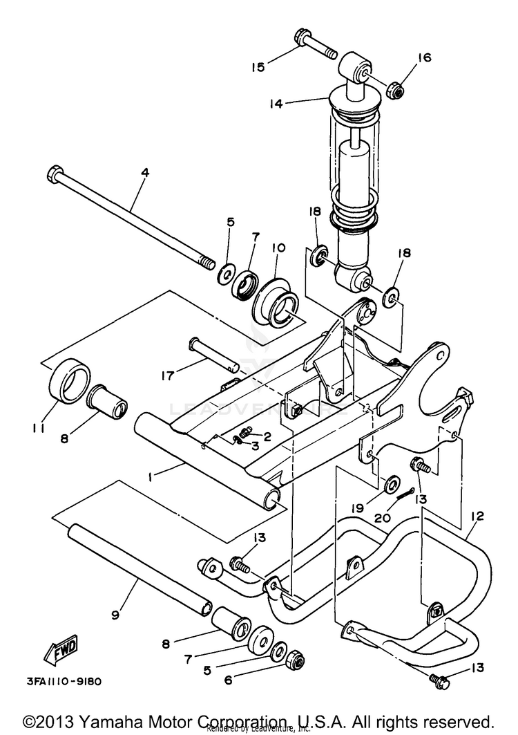 Rear Arm Suspension Schematic
