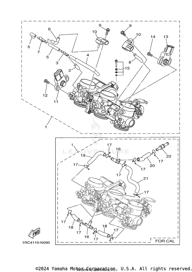 Intake FJ09 CA - FJ09GCB - 2016 Schematic