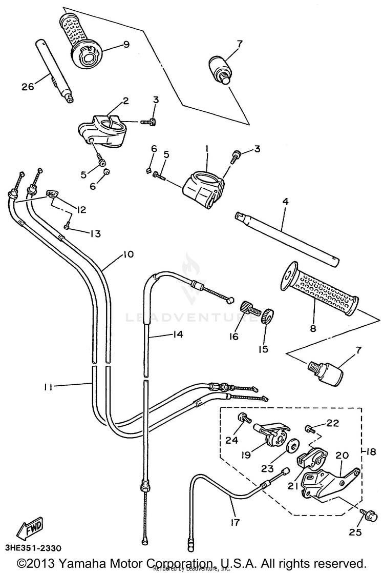 Steering Handle Cable Schematic