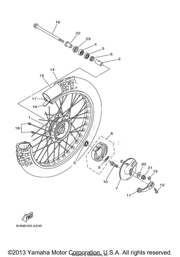 Front Wheel Schematic