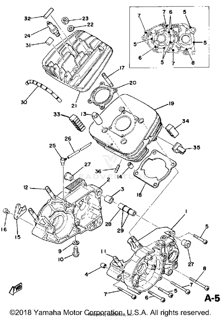 Cylinder Crankcase Schematic