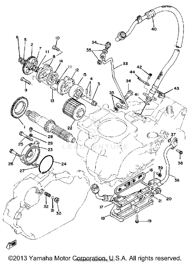 Oil Pump-Oil Cleaner Schematic