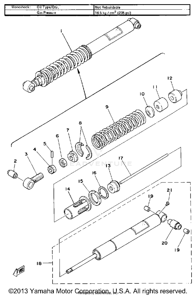 Rear Cushion Schematic