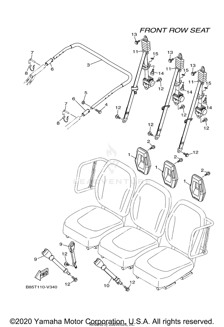 Seat 2 VIKING VI EPS - YXC70VPXLG - 2020 Schematic