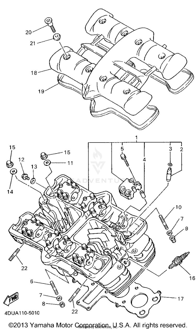 Cylinder Head Schematic