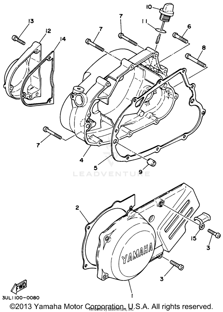 Crankcase Cover 1 Schematic
