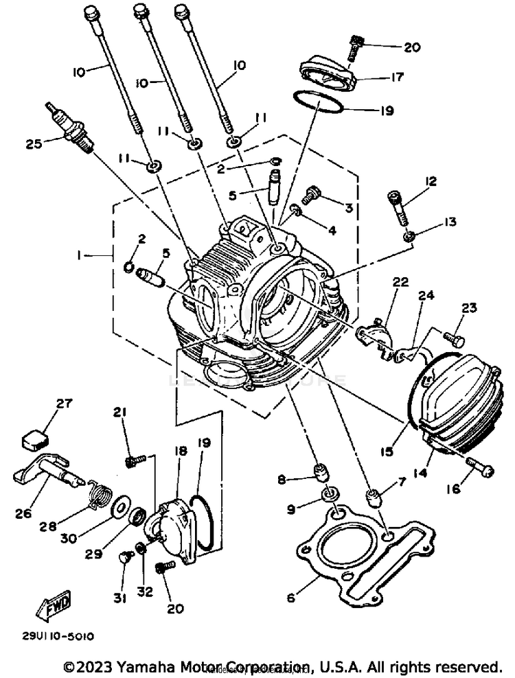 Cylinder Head Schematic