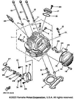 Cylinder Head Schematic