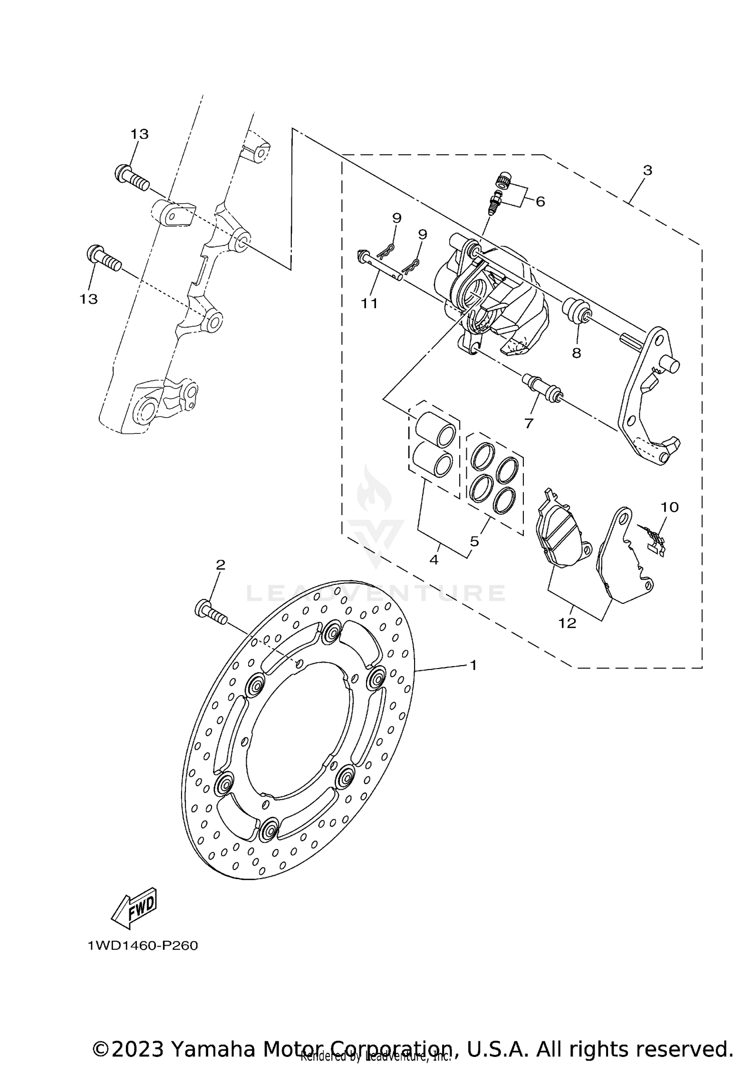 FRONT BRAKE CALIPER