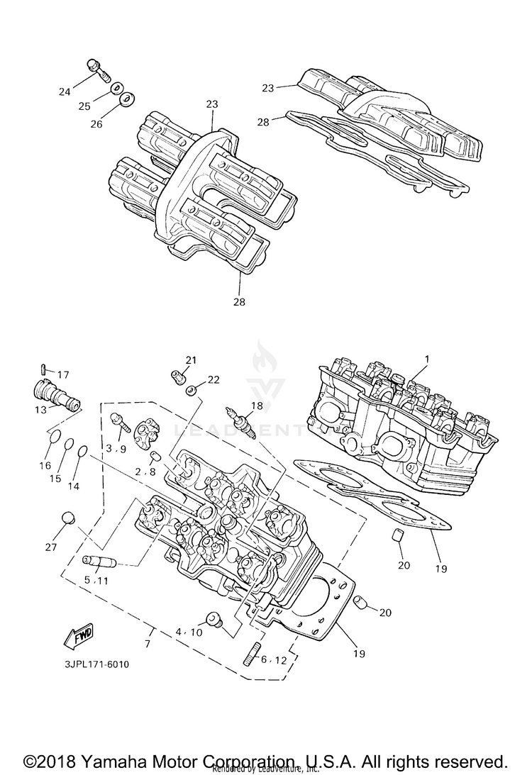 Cylinder Head Schematic