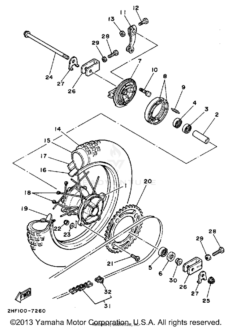 Rear Wheel Schematic