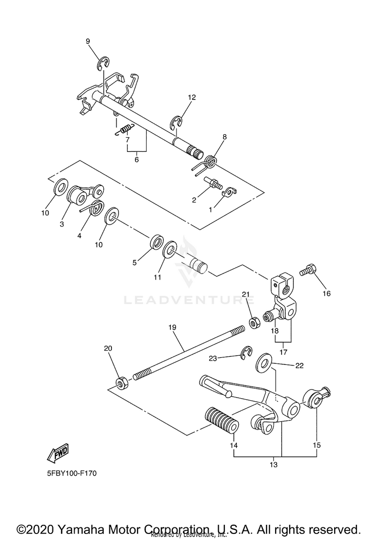 Shift Shaft Schematic