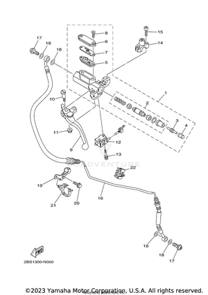Front Master Cylinder 2 Schematic
