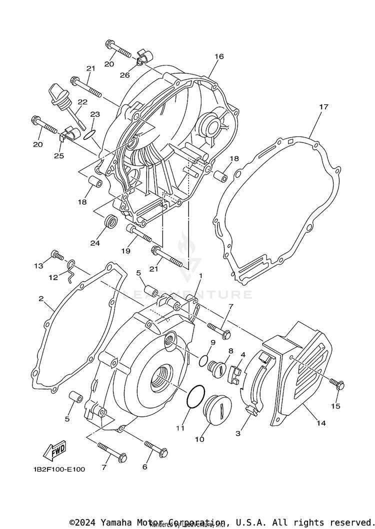 Crankcase Cover 1 Schematic