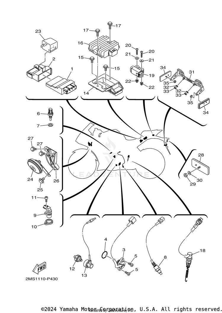 Electrical 2 R3 - YZFR3HB - 2017 Schematic
