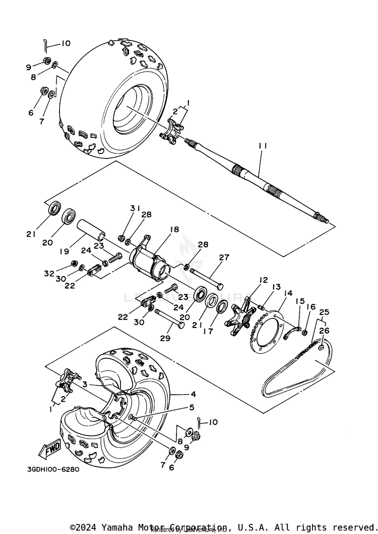 Rear Wheel Schematic