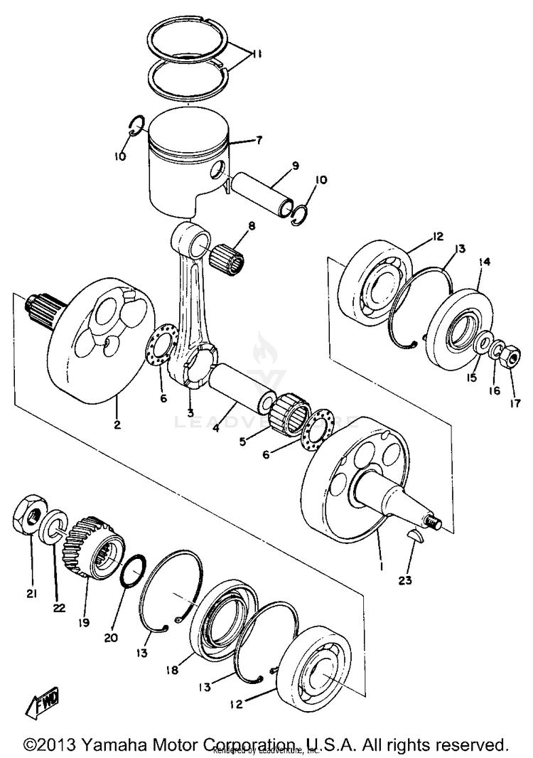 Crank & Piston Schematic