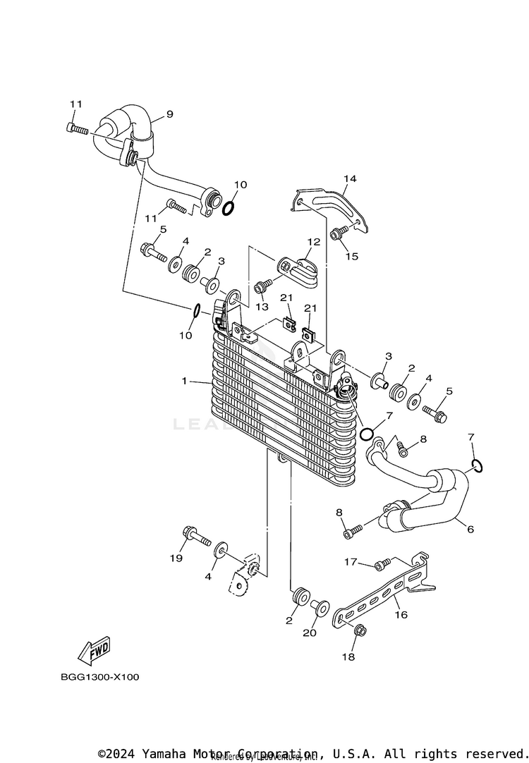 Oil Cooler Schematic