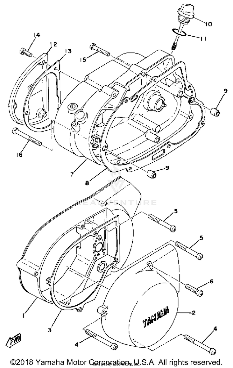 Crankcase Cover Schematic