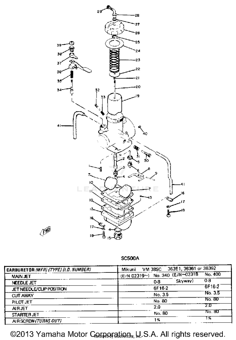 Carburetor Schematic