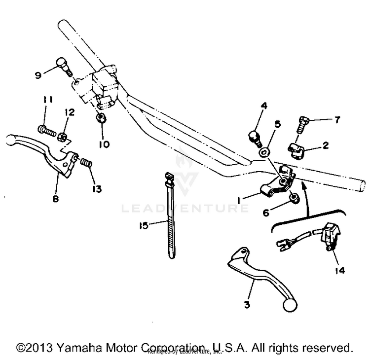 Handle Switch - Lever Schematic