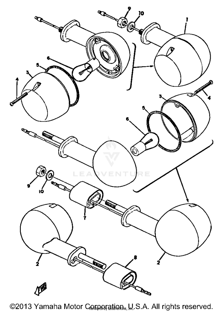 Flasher Light GT80A - 1974 Schematic