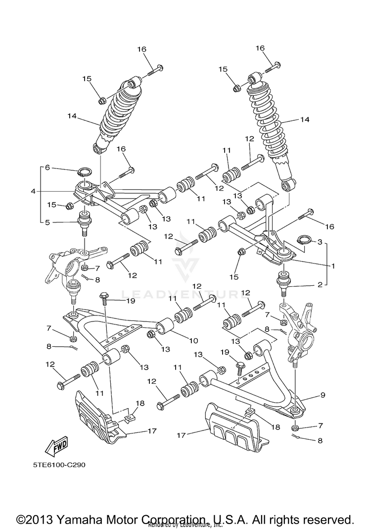 Front Suspension Wheel Schematic