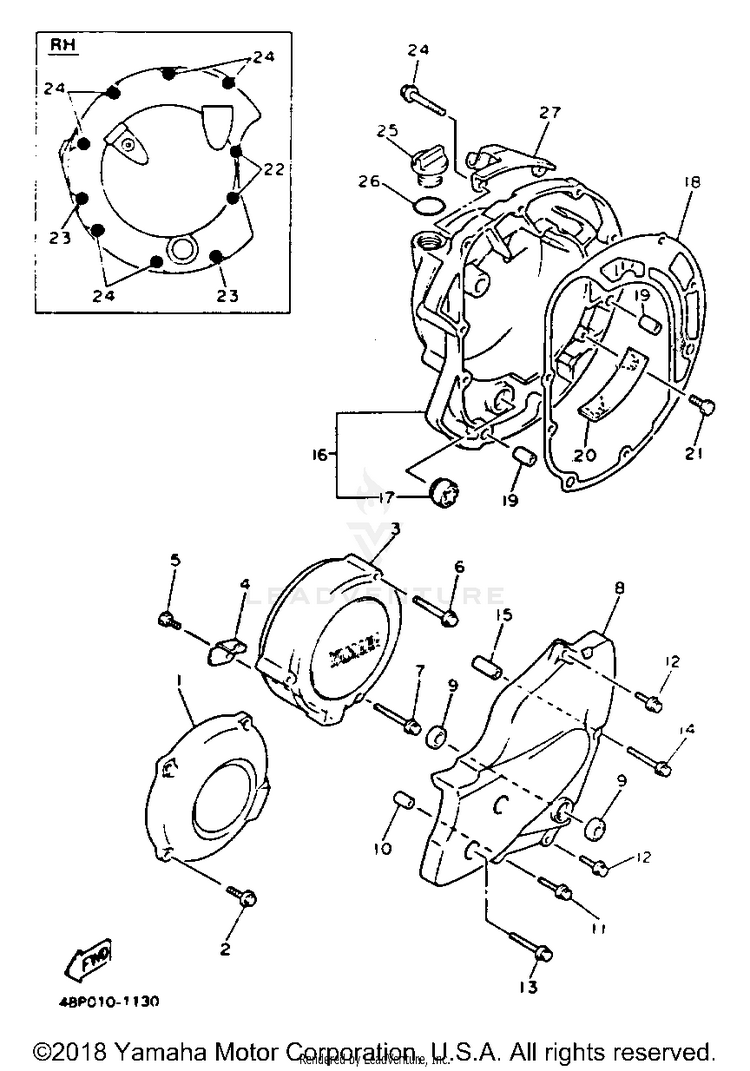 Crankcase Cover 1 Schematic