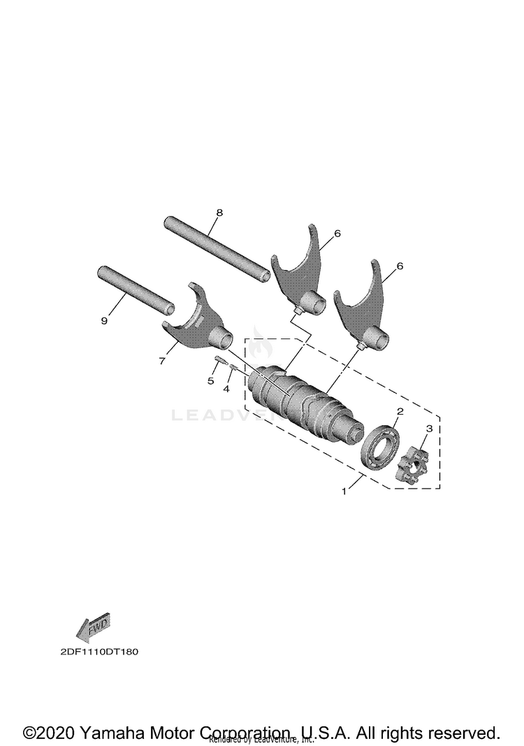 Shift Cam & Fork STAR VENTURE - XV19FML - 2021 Schematic