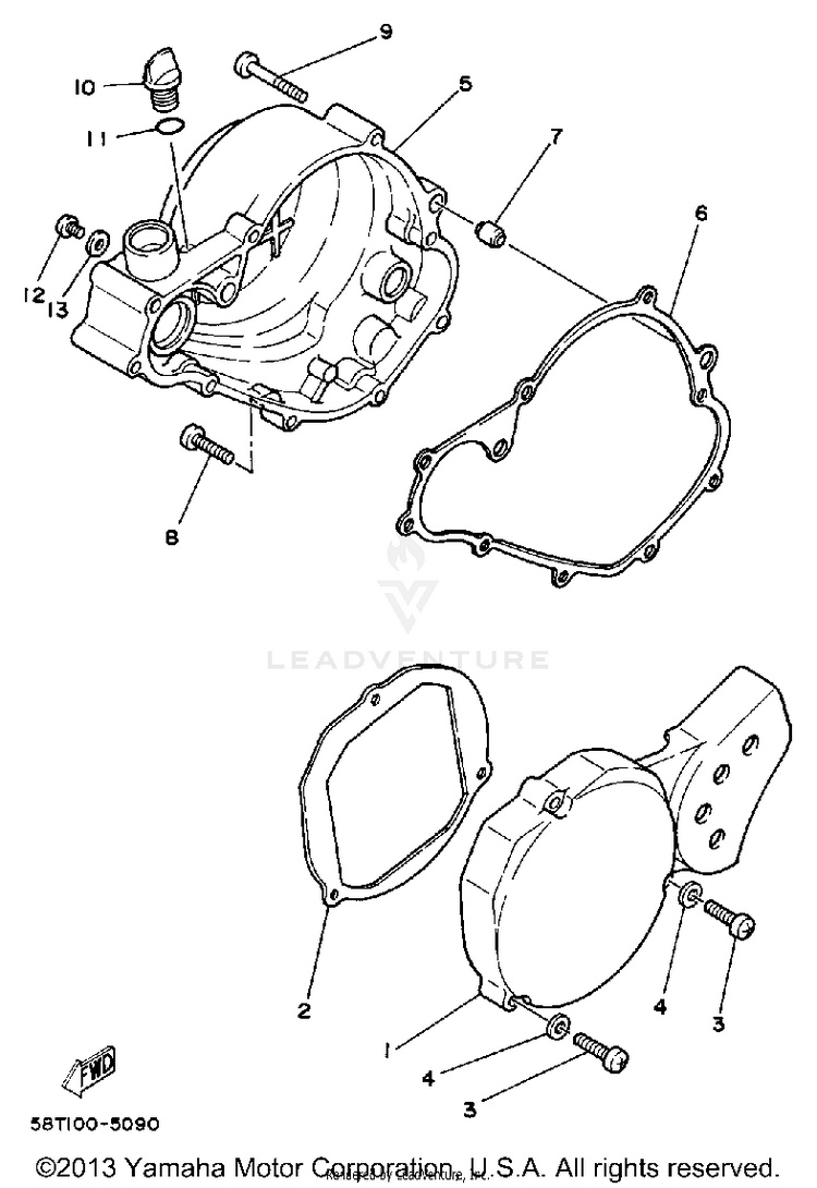 Crankcase Cover Schematic